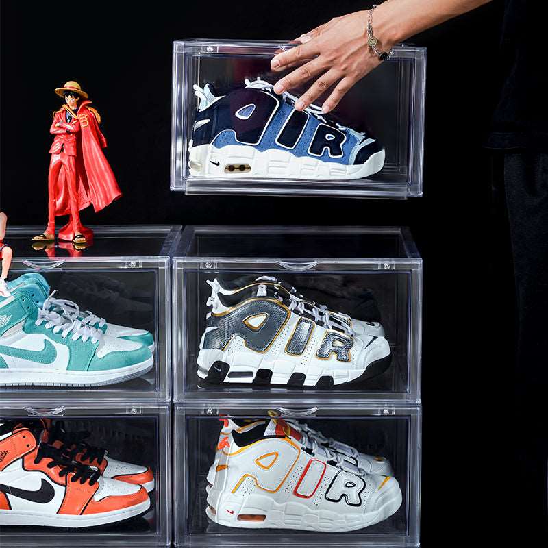 12–PACK Kicksafe® Sneaker Box – Zijwaarts – 36 x 22 x 27,5 CM – Acrylaat Transparant