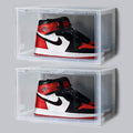 2er-PACK Kicksafe® Sneaker Box - Sideways - 36 x 22 x 27,5 CM - Transparent
